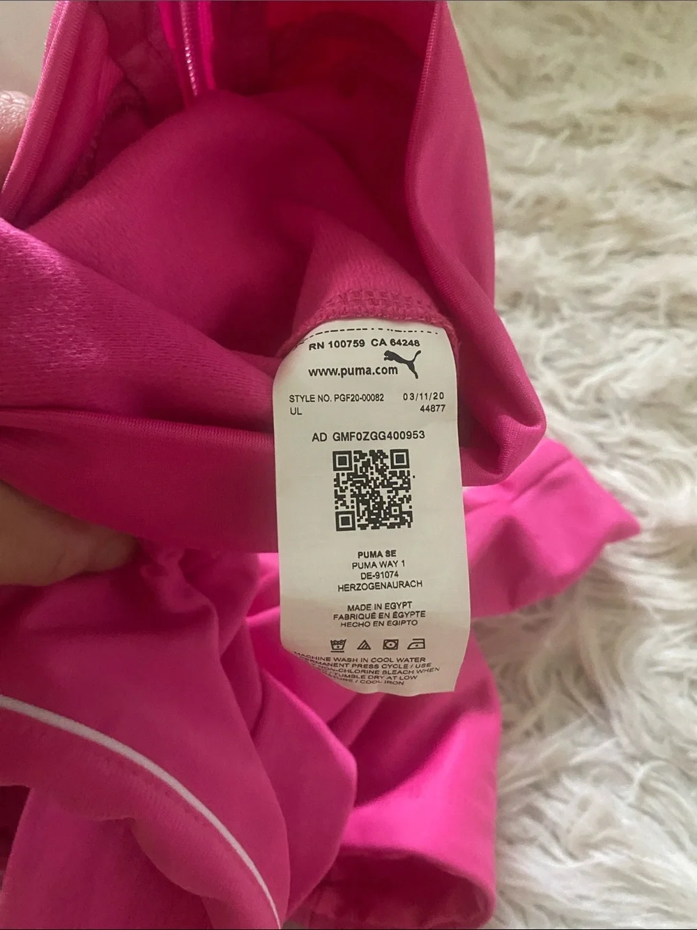 Puma Full Zip Track Jacket Pink Heart Leopard Hopdie Toddler Girls 2T